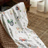 30x40 Inch Baby Blanket for Boys Girls, Soft Lightweight Minky Dot Blanket with Farm Animals, Double-Layer Dotted