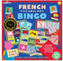 eeBoo French Bingo Vocabulary Game - Includes Pronunciation Guide & Drawstring Bag, 6 Game Boards, 48 Chips