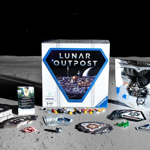 Ravensburger Lunar Outpost Board Game for Ages 10 and Up, Work Together to Build a Base on The Moon