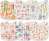 Zainpe 6Pcs Snap Muslin Cotton Baby Bibs - Adjustable Burp Cloths, Soft Drool Bibs for Infants, Toddlers, Girl, Boy