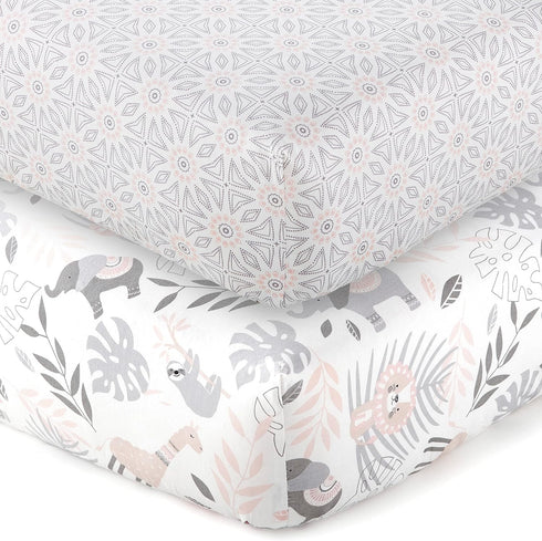 Levtex Baby - Imani Crib Fitted Sheet Set of 2 - Fits
