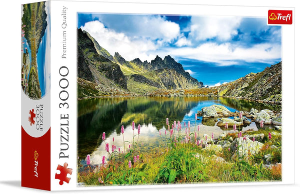 Trefl Starolesnianski Pond, Tatras, Slovakia 3000 Piece Jigsaw Puzzle Red 46"x33" Print,
