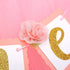1st GirlBaby WAOUH Tutu Highchair Decoration for Birthday - First Birthday Party for Cake Smash And Photo