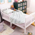 NTBAY Jersey Cotton Quilted Toddler Blanket, Breathable and Warm, 30x40 Inches, Grey Wave