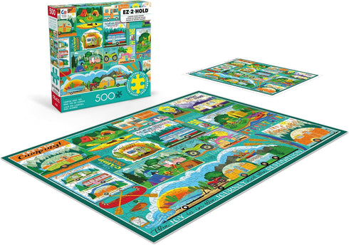 500 Ceaco - Tracy Flickinger - Camping Road Trip - Larger Piece Jigsaw Puzzle