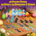 TAHAVICE 24 Pack 3D Set Printed Dragons Eggs with Dragon Inside, Articulated Desk Decor Display with Mini Animal