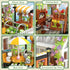 Husalari Set, 12+ (1188pcs) Flower House Building Block for Adults, Garden Architecture Building Toy with LED