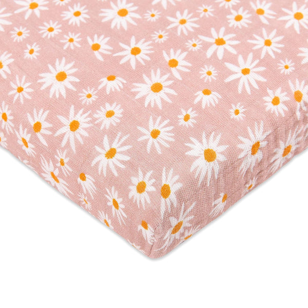 Babyletto 100% Organic Cotton All-Stages Midi Crib Sheet, GOTS-Certified, Fitted 360, Ultra-Soft