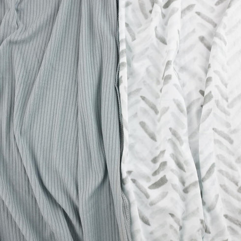 40 30 inches, 2 Viviland Jersey Swaddle Blanket, Ultra Soft Stretchy Receiving Blanket, Newborn Swaddle Wrap for Boys