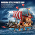 TYCOLE (916 8-12 Pirate Ship Building Kit Pcs) with LED Lights - Standard Brick - Compatible Creative Pirate Toy Model