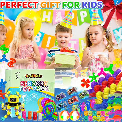 110PC 5-7, 8-12, Fidget Toys Bulk for Adult Kids Age Sensory Autism Travel Must Have ADHD Autistic Figette Classroom