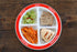 Health Beet MyPlate Portion Control Plate with Dairy Bowl - 4 Divided Sections for Healthy Eating - Set of 1