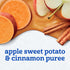 2 2 12-Pack Gerber Stage Baby Food, Apple Sweet Potato Cinnamon Puree Pouch, Servings of Fruit & Veggie, No Added