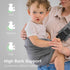 6-48 (16-44 lbs), 4XL AUYEAZGO Toddler Carrier - Premium Cotton, Large Seat & Back Support, with Large Pocket, One Size