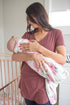 Copper Pearl Large Floral Knit Baby Swaddle Blanket - Grace Design
