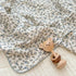 100% 1 47"x51" BuLuTu Cotton Muslin Toddler Blanket for Girls Boys Shabby Chic Blue Floral Baby Blanket Soft