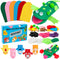 WATINC 6Pcs Hand Puppet Making Kit, Art Craft Felt Sock Puppet Toys,