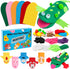 WATINC 6Pcs Hand Puppet Making Kit, Art Craft Felt Sock Puppet Toys,