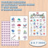 Mermaid Bingo Cards, Mermaid Party Games, Under The Sea Bingo Game for Adults, Outdoor, Indoor Games, School Party Game - 24 Players Bingo (B02)