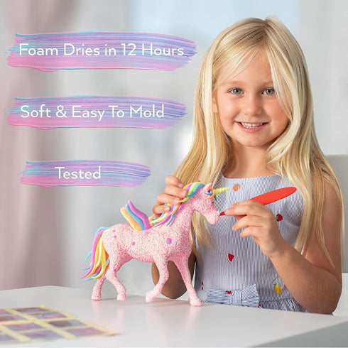 TOYLI Unicorn Modeling Art, Unicorn Art Craft Kit for Kids 4-6