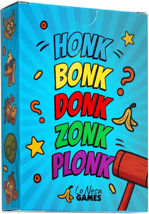 Honk Bonk Donk Reflex Card Game, Fast-Paced Party Game, Ages 7+, 2-8