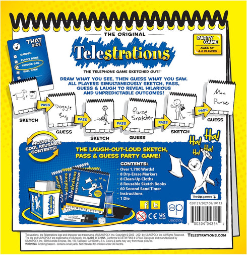 Telestrations Original 8-Player Family Board Game - Fun Game for Kids and Adults, Game Night Just Got Better