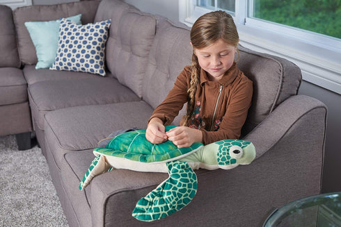 Wild Republic Sea Turtle Plush, Stuffed Animal Toy, Gifts for Kids, Living Ocean 23 Inches, Green