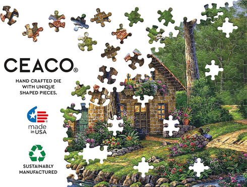 Ceaco 500 Piece Jigsaw Puzzle - Arturo Zarraga Cottage by The River