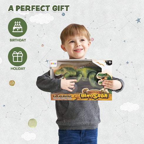 JOYIN Robot Dinosaur Toy for Kids 3+, Big T-Rex with Light and Realistic Roaring Sound, Electronic Steam Toy