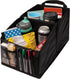 Lusso Gear Car Seat Organizer - Built-In Car Cup Holders & Mesh