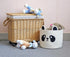T&T Homewares Small Cute Panda Bear Basket for Kids Room Decor, Baby Shower, Baby Laundry Organizer