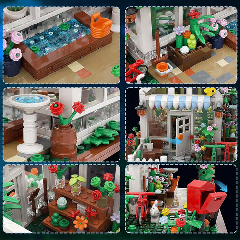 Flower House Building Set Toy with LED Light, Birthday Gifts for 6+ Girls, Compatible with Lego (948 Pieces)