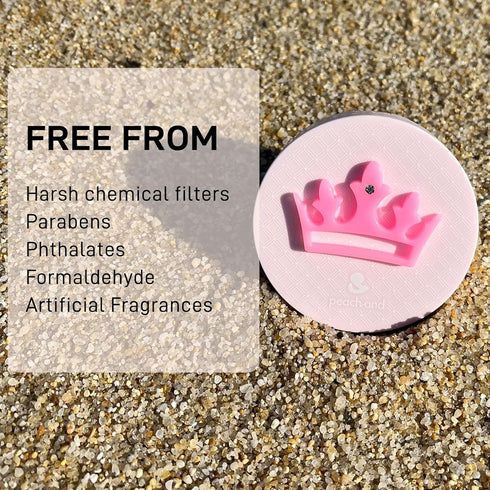 SPF50+ Set 1 1 Peachand Baby Kids Mineral Sun Cushion PA++++, Korean Skin Care, Pink ribbon with Cushion and Refill