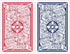 Copag Legacy Design Playing Cards - 100% Plastic, Bridge Size (Narrow) Regular Index Red/Blue