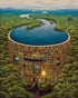 Pintoo Jigsaw Puzzles 2000 Piece for Adults - Jacek Yerka - Bibliodame Beautiful Plastic Puzzle for Home Decor