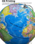 9" Illuminated World Globe with Stand - Educational Globe for Kids Learning, Colorful HD World Map Details