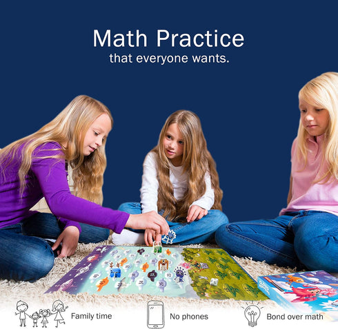 6-8 1 Cloud Hoppers Addition and Subtraction Game - Fun Math Board Game for Year Olds, Easy to Play Educational Game