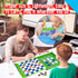 2 1 Set, 59 3+ in Checkers Magnetic Game Board -Checkers & Tic-Tac-Toe, Thick Foam Checker Road Travel Game with Reward