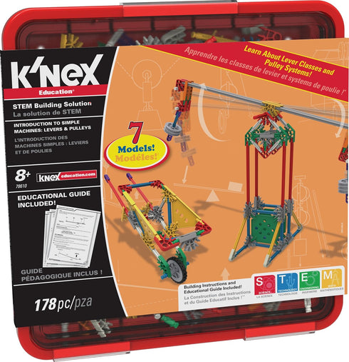 K'NEX Education Intro to Simple Machines: Levers and Pulleys Set, 178 Pieces, For Grades 3-5