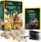 NATIONAL GEOGRAPHIC Dinosaur Dig Kit - 12 Dino Shaped Dig Bricks with Figures & Excavation Tool Sets, STEM Toy
