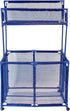 Pool Noodles Holder, Large Mesh Rolling Double Decker Storage Organizer Bin for Toys, Floats, Balls with Noodle Rack