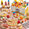 Play Food Sets for Kids Kitchen, Wheat Straw Pretend Food Toys with