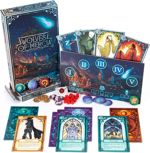 Wolves of Mercia - Ultimate Werewolf Social Deduction Strategy & Murder Mystery Board Game for 5-16 Players