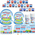 BEOXAGAR Chugga Chugga Two Two Party Supplies Train 2nd Party Train 2nd Birthday