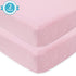 American Baby Company 2 Pack Heavenly Soft Chenille Fitted Crib Sheet, 28" x 52", Pink, for Crib and Toddler