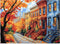 BraniacBits 500 Pieces Jigsaw Puzzles for Adults, Beautiful Fall Street Puzzle for Adults