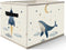 FDHSPAAM Outer Space Rocket Whale Nursery Storage Bins Box with Handles, Cosmic Galaxy