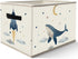 FDHSPAAM Outer Space Rocket Whale Nursery Storage Bins Box with Handles, Cosmic Galaxy