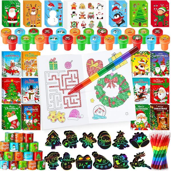 BenLouis Christmas Party Favors for Kids Xmas Classroom Gifts Prize Stockings Filler