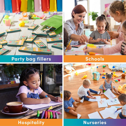288 Sets 4-Packs (1,152 THE TWIDDLERS of Bulk Crayons) Non-Toxic Individual Box for Kids, Back to School Supplies
